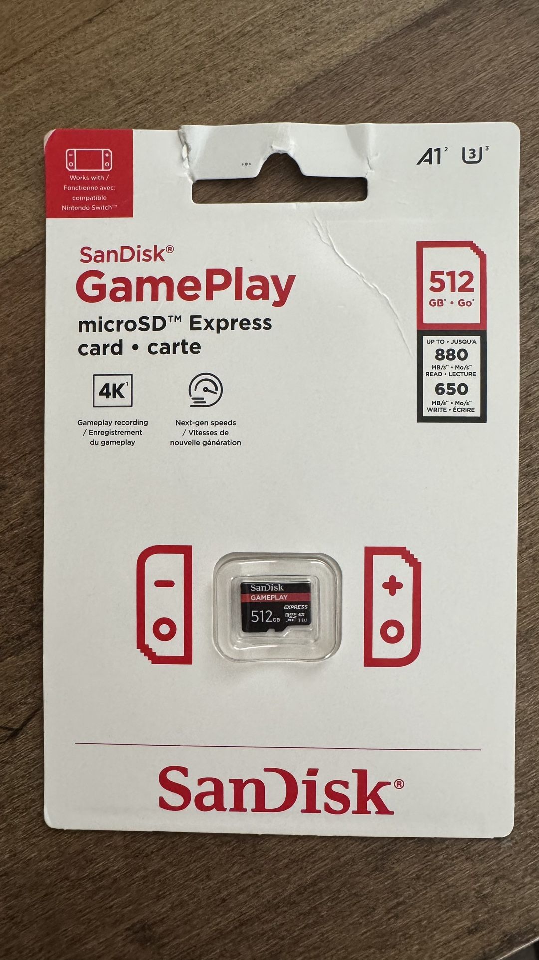 SanDisk 512GB MicroSD Express Memory Card Switch