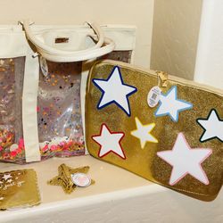 New Packed Party Tote, Laptop Bag, Passport Holder & Luggage Tag Bundle