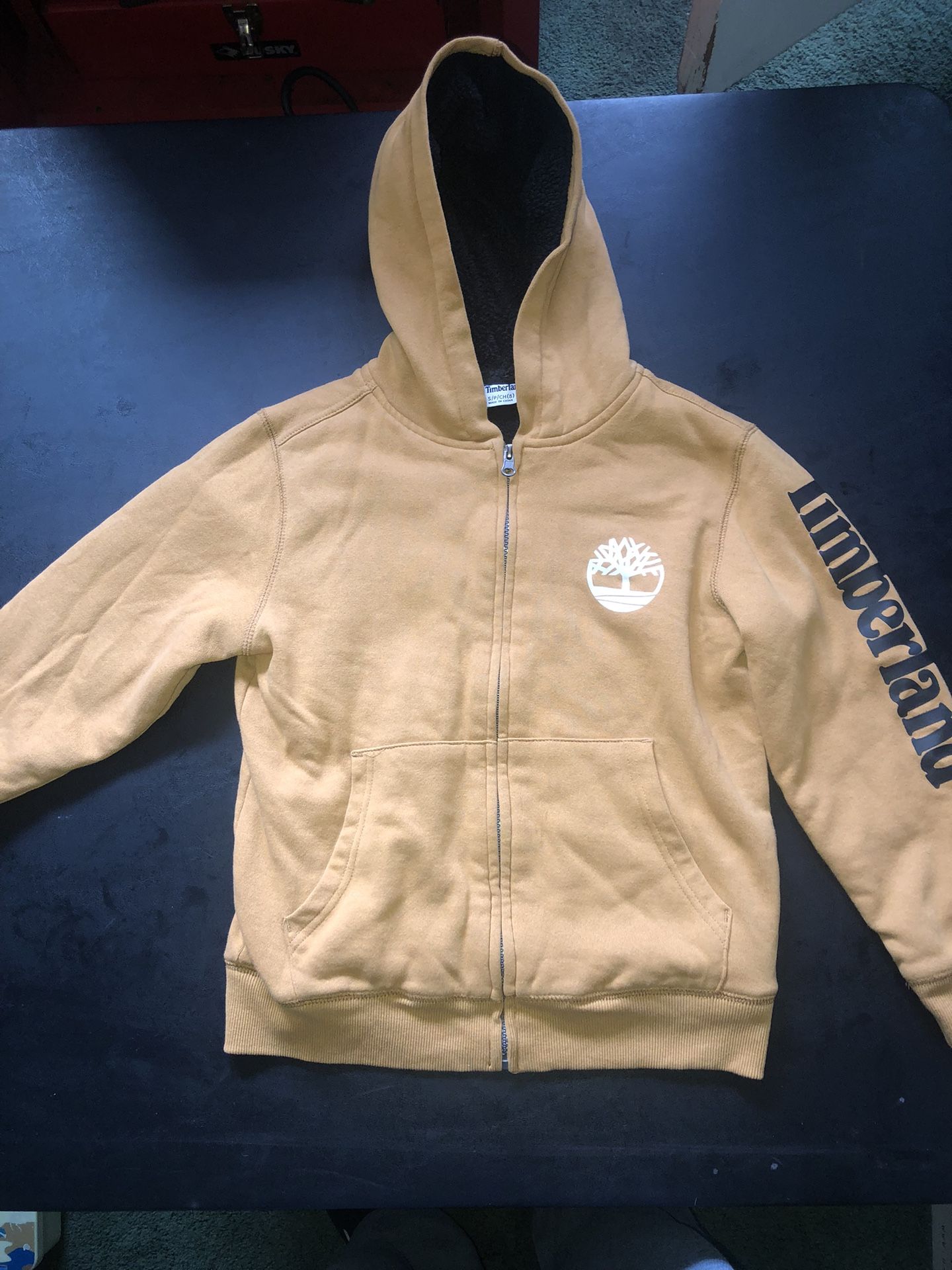 TIMBERLAND Boys Zip Hoodie Sweater