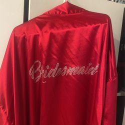 Red Satin Robe