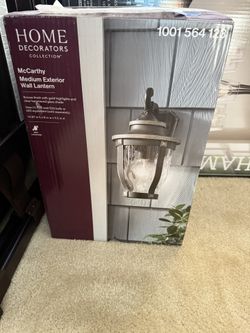 Brand New In Box McCarthy 14.88 in. 1-Light Bronze Outdoor Wall Lantern Sconce