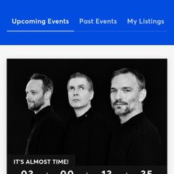 Sigur Ros Tix PDX MODA 2 Tix Section 122 Row O 23,14 GREAT SEATS
