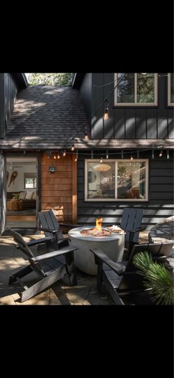 Modern Adirondack Chairs in black