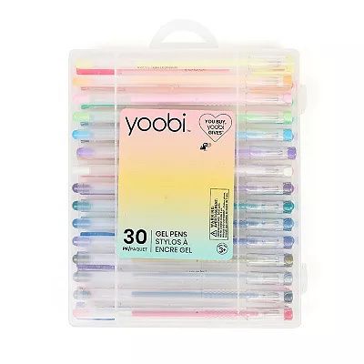 Yoobi Multicolor Gel Pens Set of 30  Includes Hard Plastic Case for Sale  in Los Angeles, CA - OfferUp