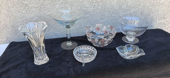 Glass and crystal bowls