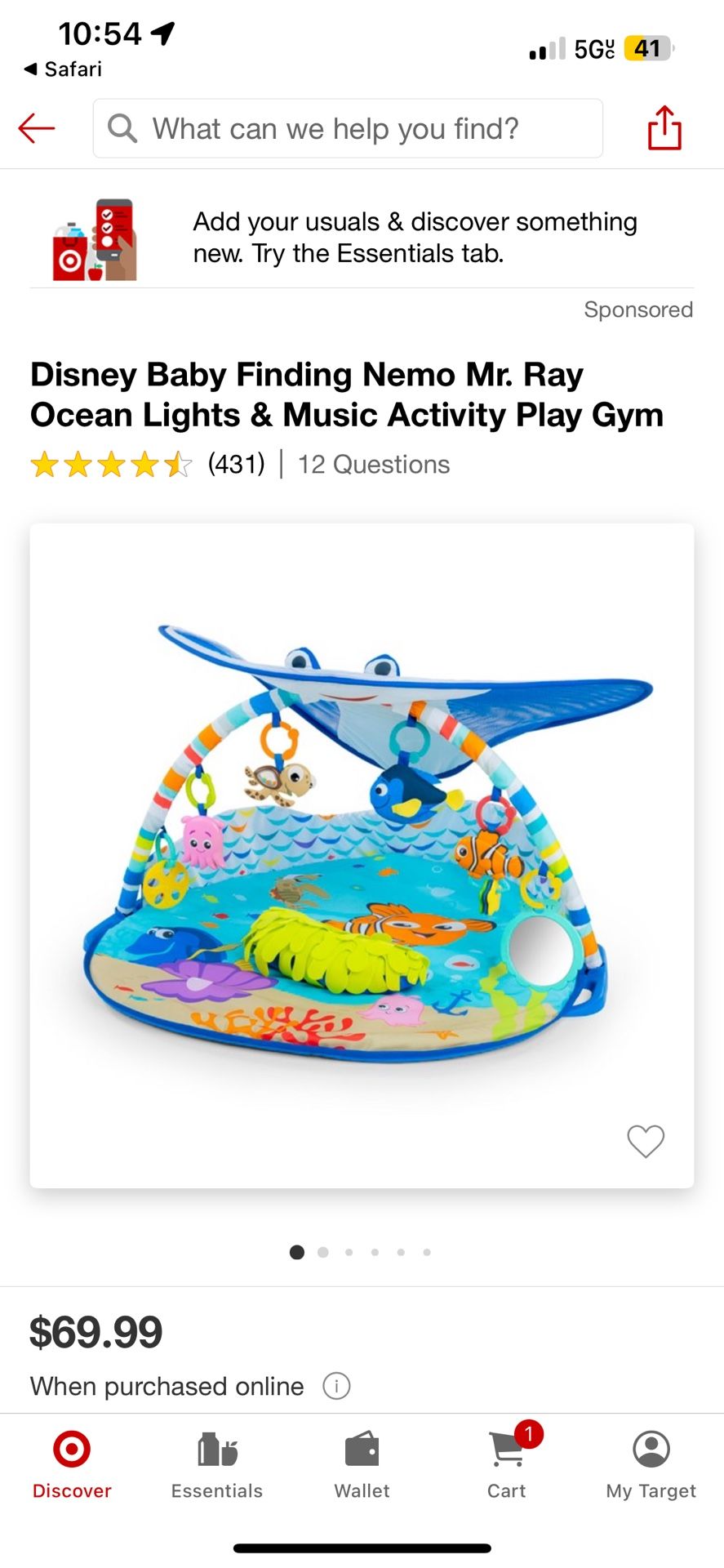 Finding Nemo Baby Play Mat