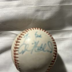 Signed Al Holland Baseball 