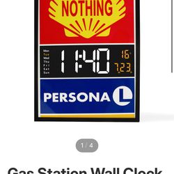 Nothing personal gas station clock
