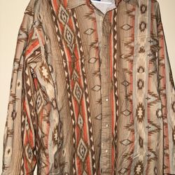 Wrangler Button Up Shirt 
