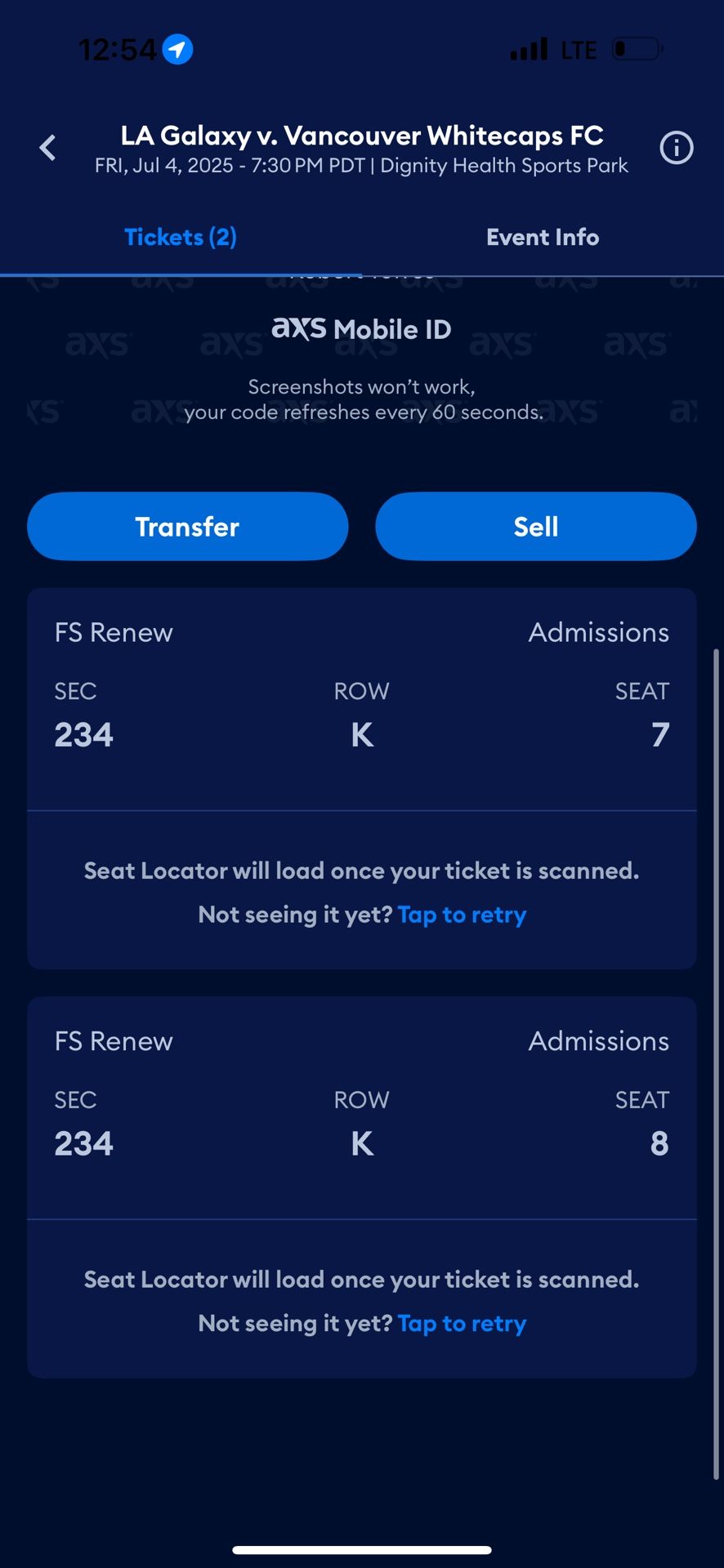 LA Galaxy vs DC United