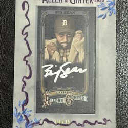 2025 Topps Alllen & Ginter X Big Sean Auto Mini 04/15 🔥