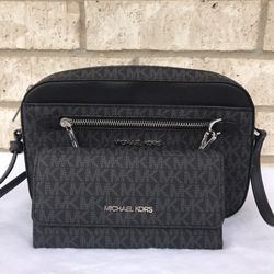 Michael Kors Crossbody Purse And Wallet 
