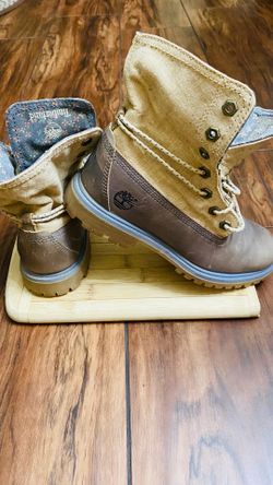 TIMBERLAND Women’s Earthkeepers Fold Down Boots Size 6.5M