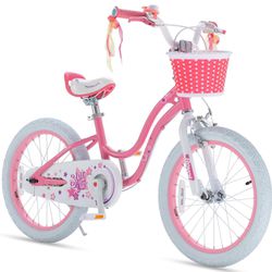 Brand New In The Box- Royalbaby EZ Stargirl Kids Bike,Easy Learn Balancing to Biking,12 14 16 18 Inch Balance & Pedal Bicycle,Beginners Girls Bicycle 