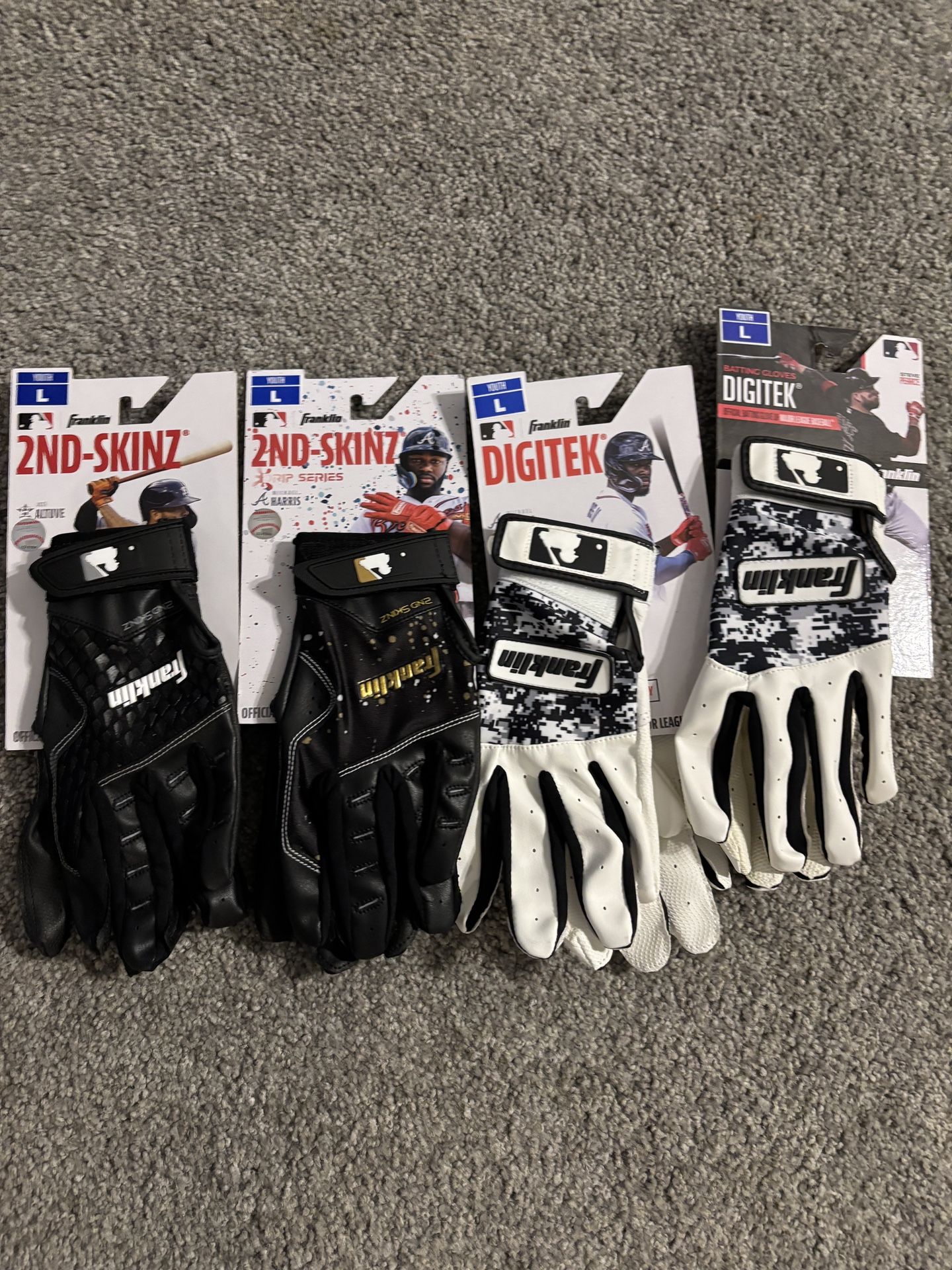 Large Youth Baseball Batting Gloves