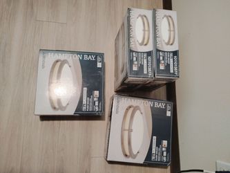 Hampton Bay Flaxmere 12-Inch LED Flush Mount Light – Lot of 4