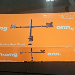 Full Motion Dual Monitor Desk Mount