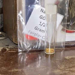 1/2 g of pure gold very fine