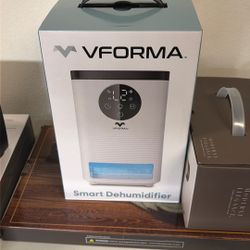 Vforma Smart Dehumidifier 6x5.3x9.5” Brand New Never Opened