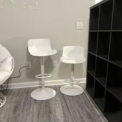 Set of white stools