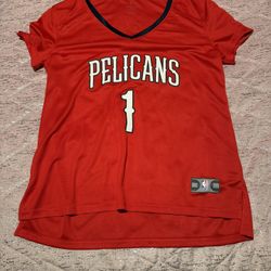 ZION WILLIAMSON New Orleans Pelicans Fanatics Women's Fast Break Player Jersey - Statement Edition - RRC #1 PELICANS RED JERSEY Size Large  