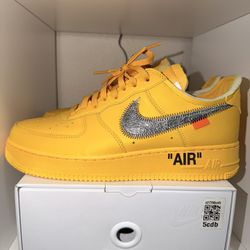 Nike Air Force 1 Low Off-White ICA University Gold