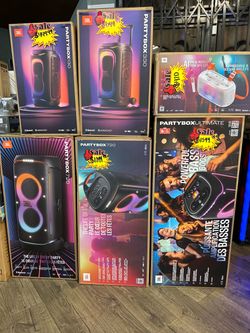 JBL PARTYBOX BLUETOOTH SPEAKERS TAKE ONE HOME $0 INITIAL PAYMENT READ DESCRIPTION