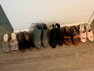 6 pairs of shoes size 7 for women
