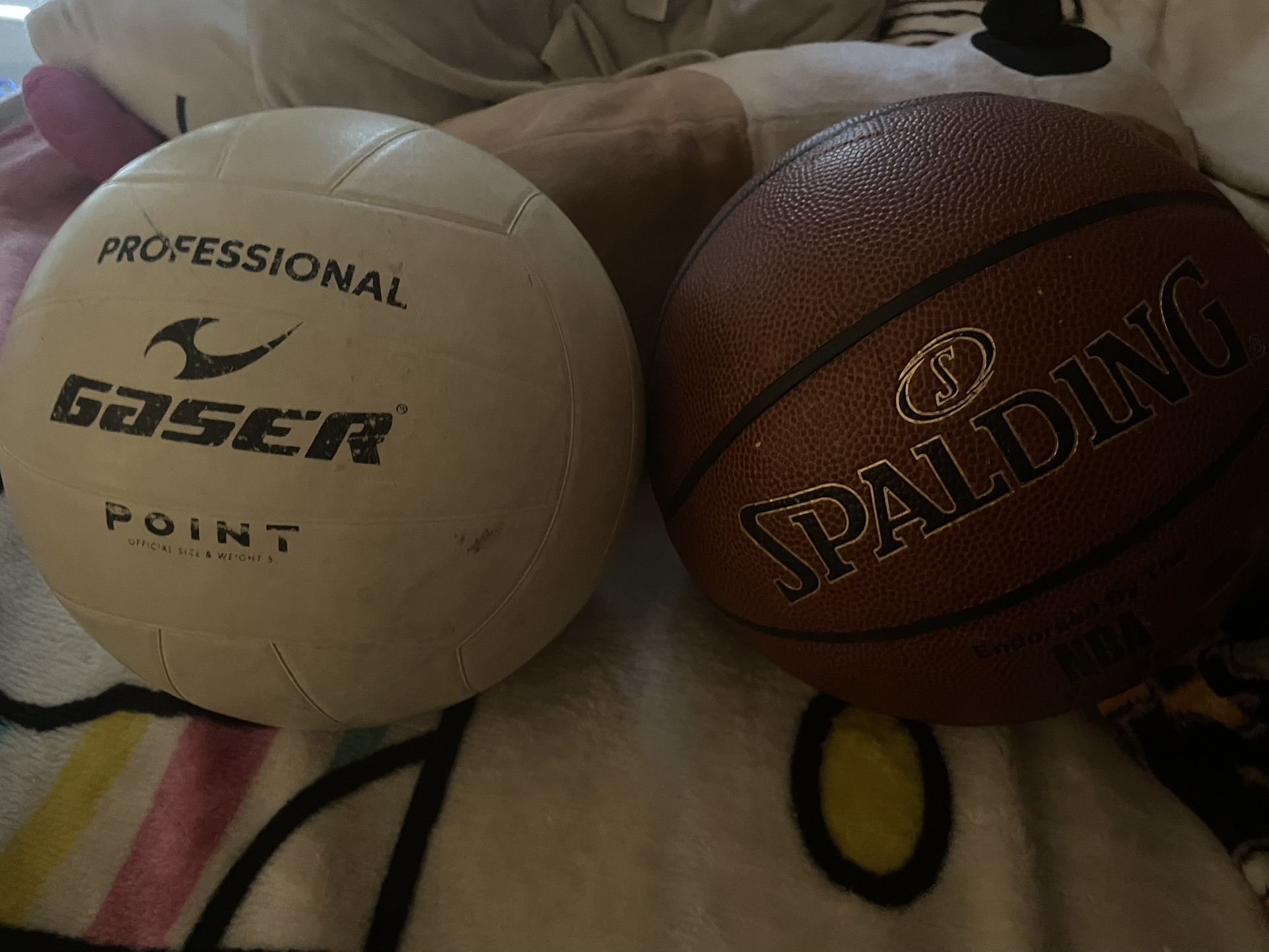 Basketball and volleyball
