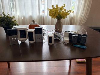 Ring Home Security Camera Bundle – 5 Cameras + 6 Batteries & Accessories