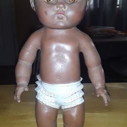 Vintage Sun rubber 1956 Black Baby Doll 