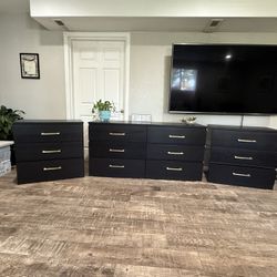 Dresser/ 2 Large Nightstands