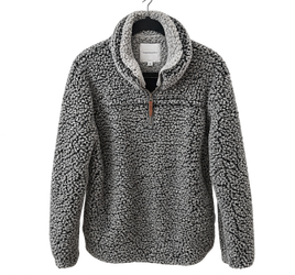 Thread & Supply Gray Sherpa Pullover – Size Medium
