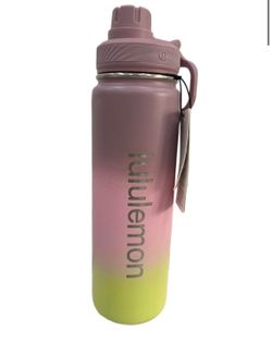 lululemon Back to Life Sport Water Bottle 24oz - Purple Pink Yellow Ombre - New With Tags