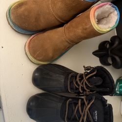 Girl Boots Uggs & Sperry Size 12k 