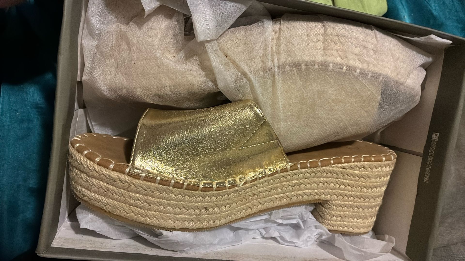 Gold Wedge Heels- Women’s Size 9