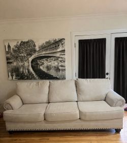 Beige sofa