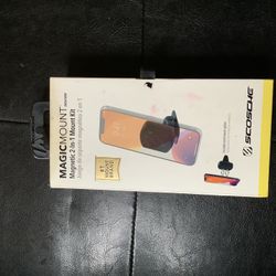 Scosche MagicMount Magnetic 2-in-1 Mount Kit for Vehicles & More Dash/Vent Black