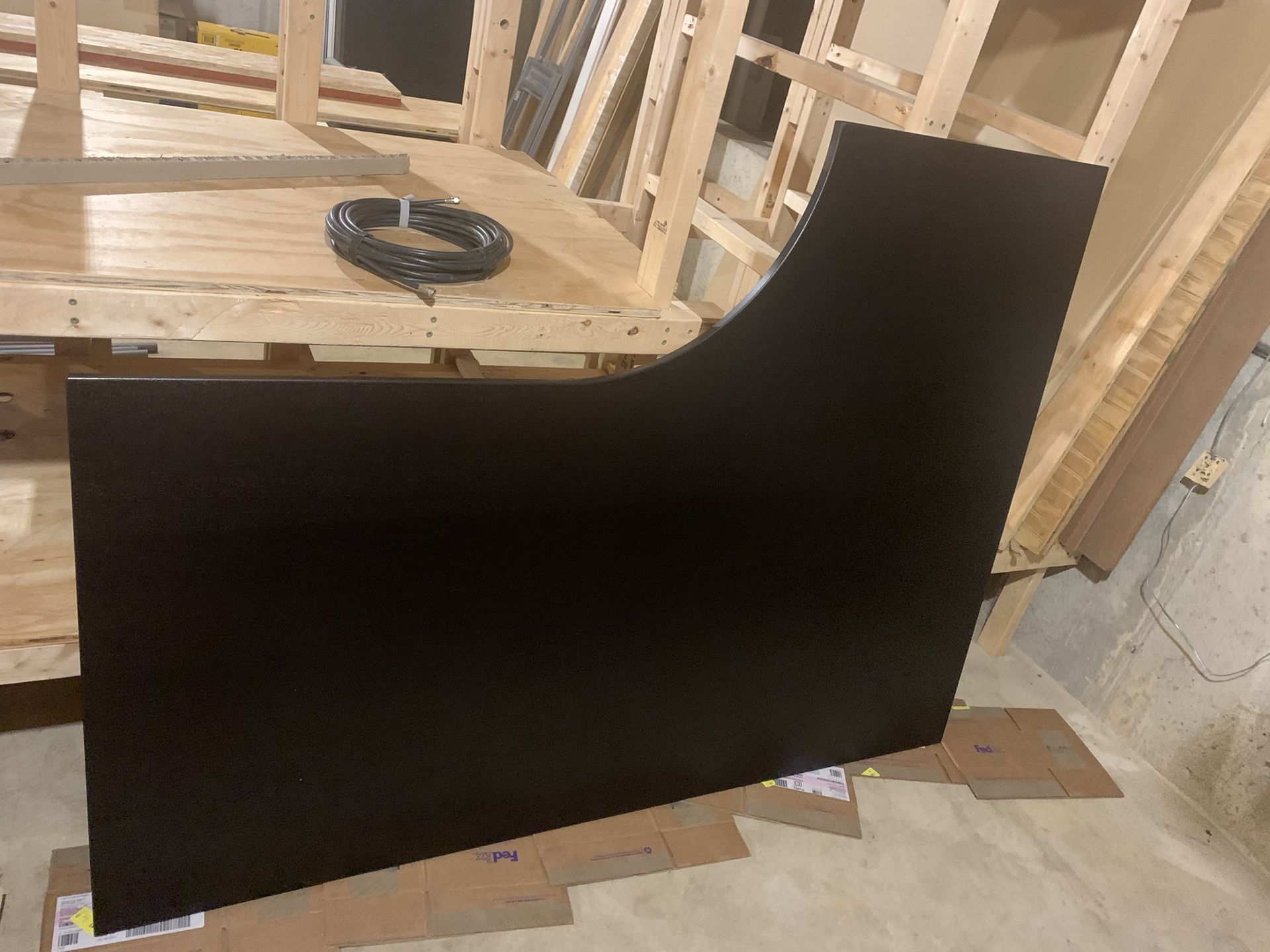 IKEA Gallant Right And Left Corner Desk Tops- Black Stained Ash