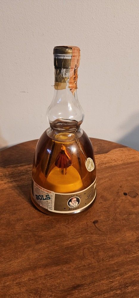 Vintage Bols Liqueur Ballerina Bottle Creme De Bananes for Sale in