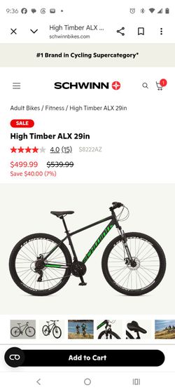 Schwinn 29-in. Boundary Mens Mountain Bike, Black and Green