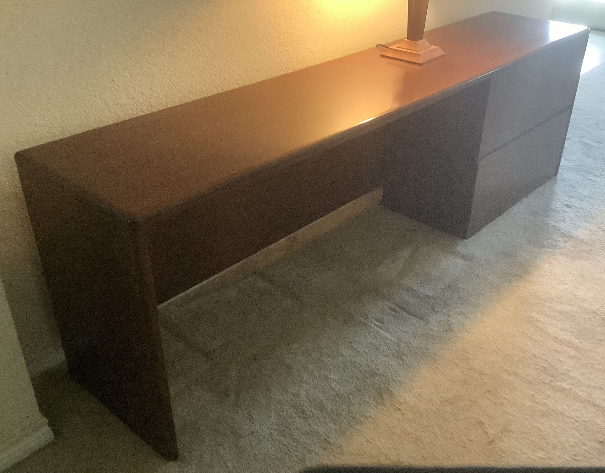 Desk With File Cabinet - MOVING. PRICED TO SELL ASAP