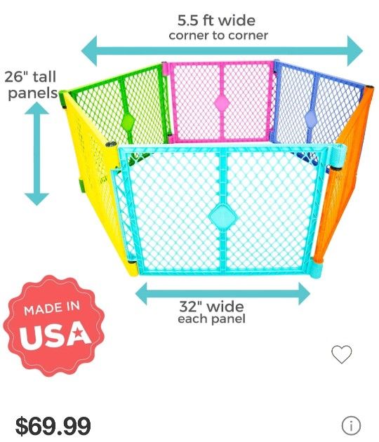 Plastic Enclosed Play Area
