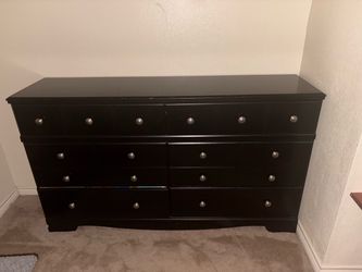 Black 6 drawer dresser