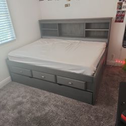 Full Size Bed Frame Twin Pull Out