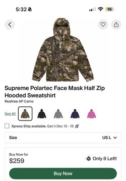 Supreme Polartec Half Zip
