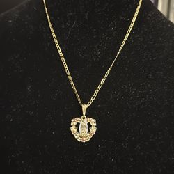 Gold virgencita chain