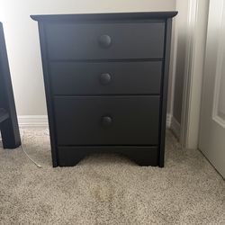 America The Beautiful painted wood dresser, nightstand, and bedframe/headboard/footboard