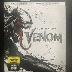 Tom Hardy Venom 4K Ultra HD Blu-Ray Movie 