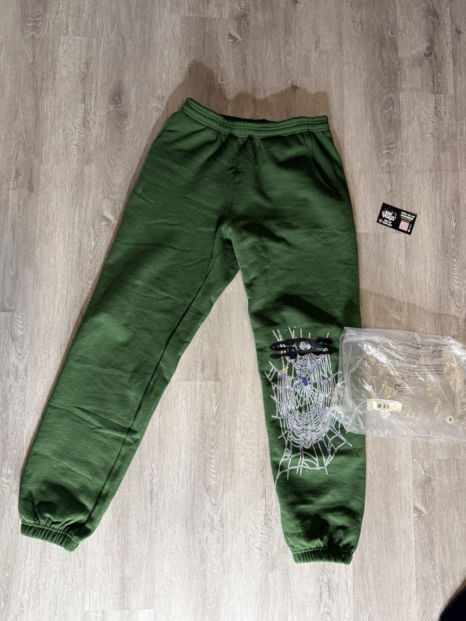 *NEW* GREEN SP5DER PANTS SIZE SMALL 100% AUTHENTIC COMES WITH RECEIPT